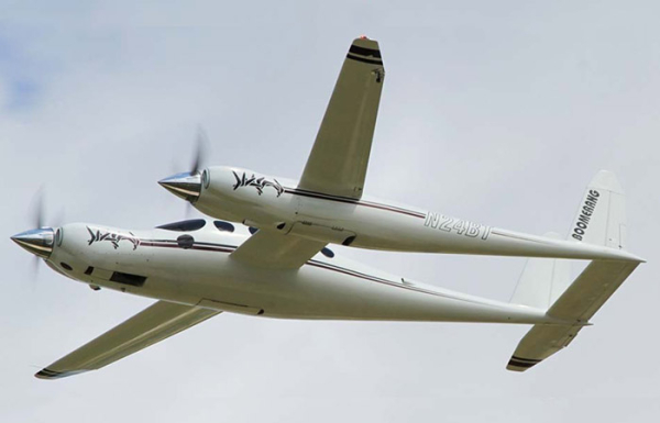Rutan Model 202 Boomerang./ Фото: airwar.ru Rutan Model 202 Boomerang./ Фото: airwar.ru