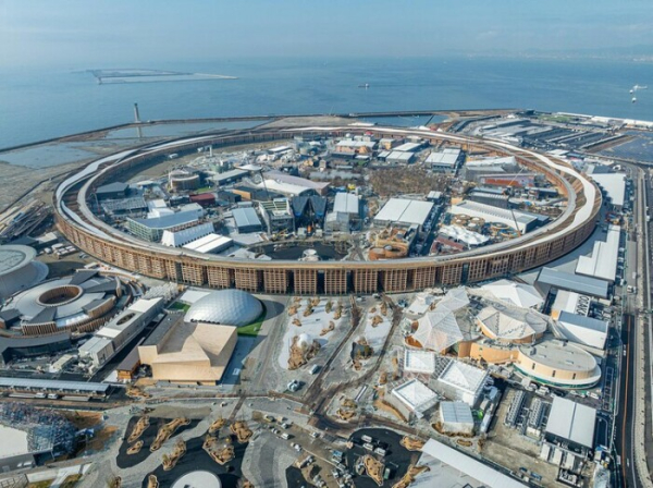 13 квітня на штучному 13 апреля на искусственном «Острове мечты» Осаки открылась Всемирная выставка Expo 2025 (Grand Ring, «Остров счастья»). | Фото: gov-online.go.jp.