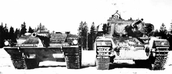 Шведський Стрв 103 та британський Центуріон Мк3. /Фото: pinterest.com. Шведский Стрв 103 и британский Центурион Мк3. /Фото: pinterest.com.