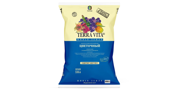 Квітковий ґрунт Terra Vita Цветочный субстрат Terra Vita