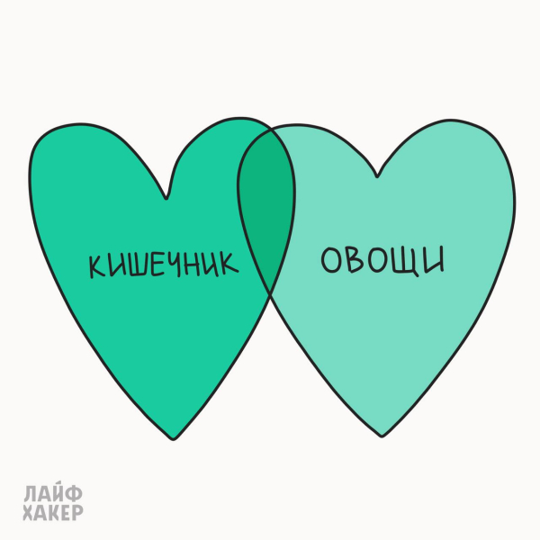 Кишечник + овочі Что полезно для кишечника: овощи