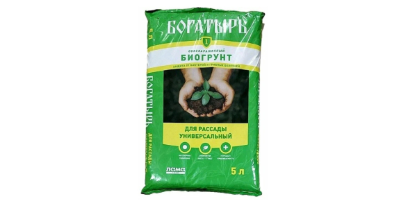 Універсальний ґрунт «Богатир» для розсади Какой грунт лучше купить для рассады: универсальный грунт «Богатырь» для рассады