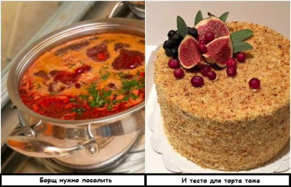 Сіль кладуть і в супи, і в солодкі страви Соль кладут и в супы, и в сладкие блюда