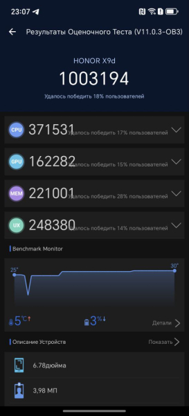 Обзор Honor X9d: производительность