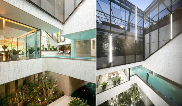 На каждом этаже есть свой сад (Three Gardens House, Кувейт).