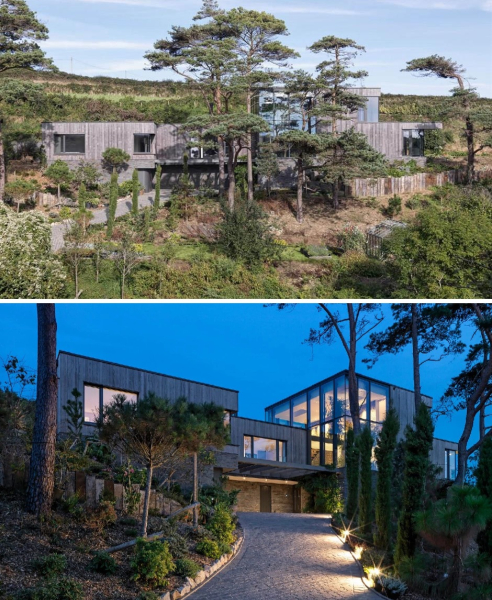 Эко-дом органично вписывается в сельский ландшафт Гламорганшира (Великобритания).