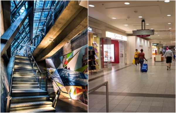 Больше похоже на типичный торговый центр, но это всё под землёй.