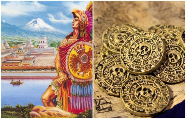 Золото ацтекської цивілізації потонуло і знайдено. Золото ацтекской цивилизации утонуло и не было найдено.