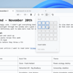 У «Блокноті» на Windows 11 з'явилася підтримка таблиць