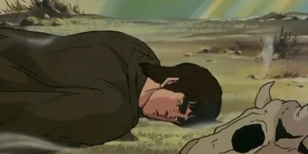 Кадр із аніме «Кулак полярної зірки» Антиме-антиутопии: «Кулак полярной звезды»