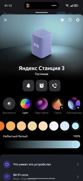 Управление через приложение