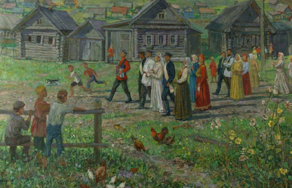 На Русі мода була довгі спідниці. На Руси мода была на длинные юбки.