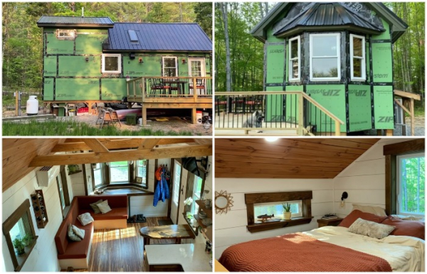 Творческому дуэту удалось построить уютный домик в деревенском стиле.