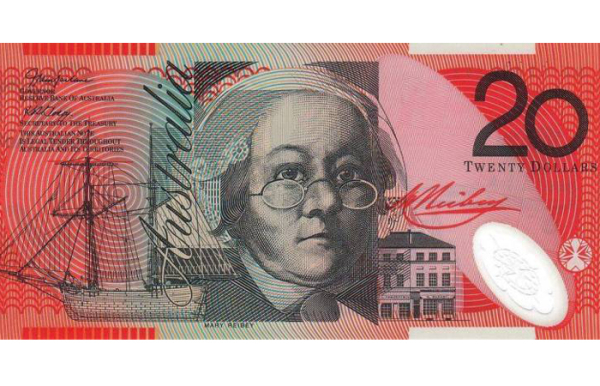 Австралийская купюра с портретом Мэри.