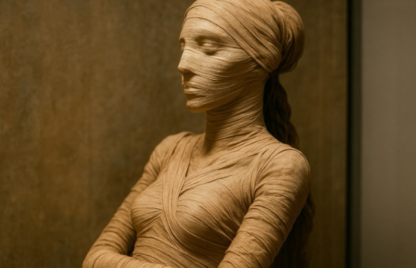 Тіло обертали метрами лляних бинтів. Тело оборачивали метрами льняных бинтов.