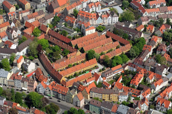 «Квартал Фуггеров» – первый проект социального жилья в мире.