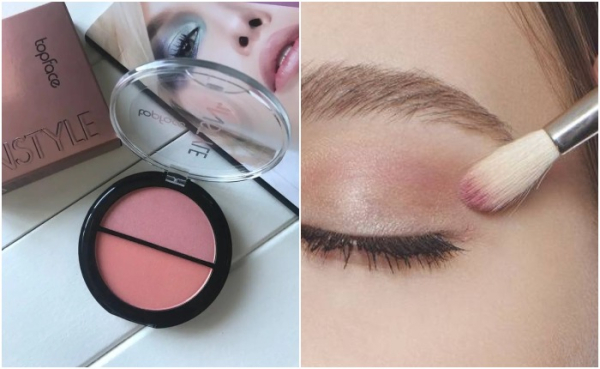 Используйте для нанесения румян кисть