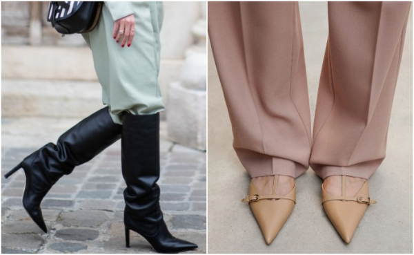 Туфли и сапоги с острым носом – обязательные элементы гардероба