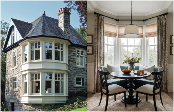 Как выглядит эркер внутри и снаружи