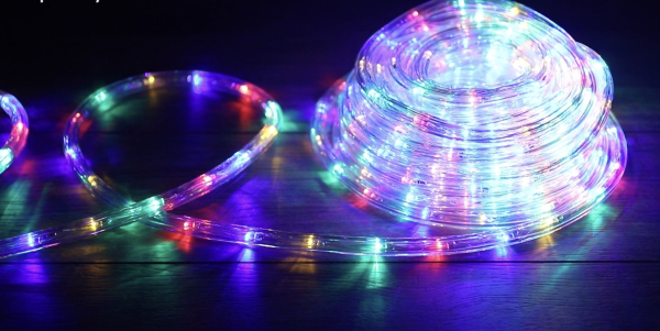 Дюралайт Виды уличных гирлянд: дюралайт