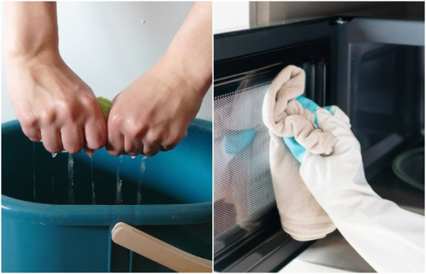 Тряпку надо хорошо отжимать. / Фото: express.co.uk