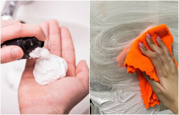 Нужно совсем немного пены для бритья