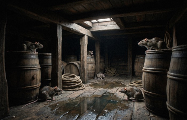 Крысы первыми видят протеки на корабле.