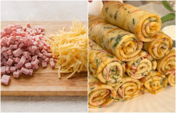 Возьмите для начинки колбасу и сыр