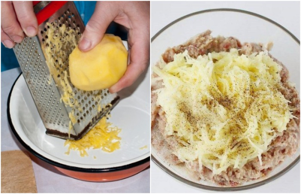 Картопля краще натирати на дрібній тертці. / Фото: m.povar.ru Картофель лучше натирать на мелкой терке. / Фото: m.povar.ru