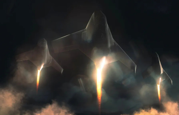 Рендер - массовый запуск./ Фото: twz.com