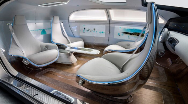 Интерьер Mercedes-Benz F 015. Фото: ixbt.com