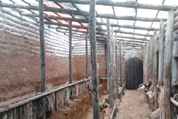 Конюшня Построена по той же технологии. / Фото:  forum.kozovod.com