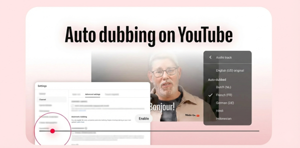 YouTube запустив ІІ-дубляж для всіх користувачів – російська підтримується