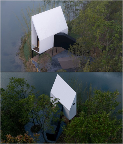 Вход через черный «туннель».