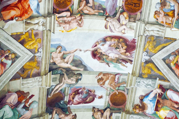 Похоже, Микеланджело заключил Бога в... мозг. /Фото: interestingfacts.com