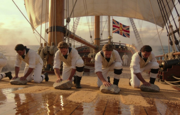 Отличный способ занять матросов.