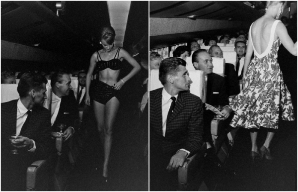 Дефіле в реальному часі від стюардес - колись це було нормою. /Фото: messynessychic.com Дефиле в реальном времени от стюардесс - когда-то это было нормой. /Фото: messynessychic.com