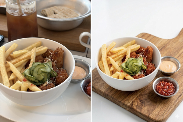 Фото еды превратилось в фото для меню