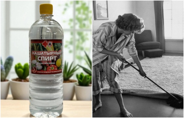 Полы мыли водой с добавлением нашатырного спирта