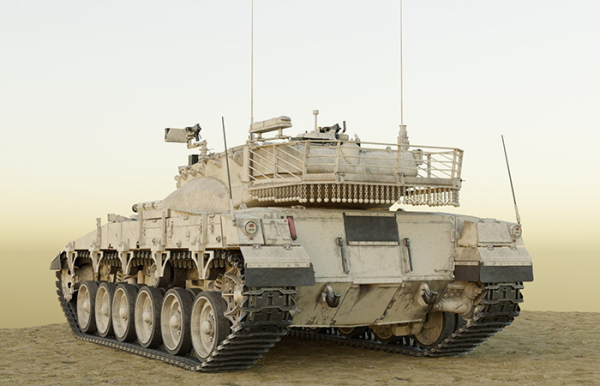Меркава./ Фото: turbosquid.com