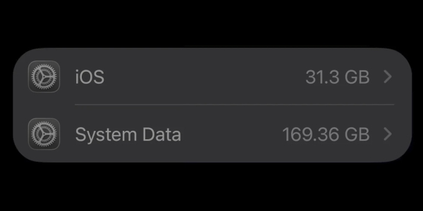 Системні дані на айфоні займають 100 ГБ і більше Системные данные на айфоне занимают 100 ГБ и более