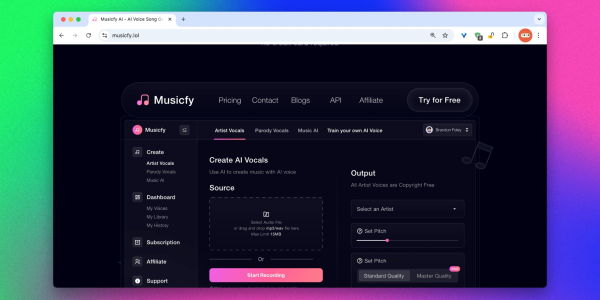 Нейросети для создания музыки: Music.fy