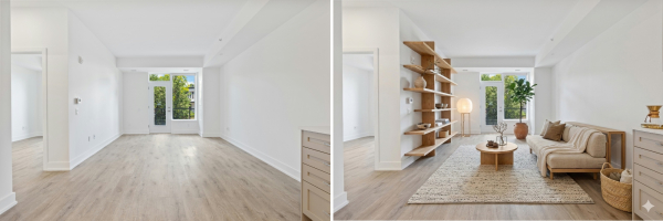 До и после: оформление пустой комнаты