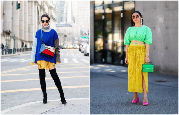 Два варианта, как применить колорблокинг в своем образе