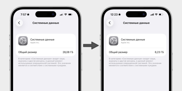 Очищення пам'яті: до та після Очистка памяти: до и после