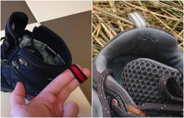 Чаще всего петельки встречаются на кроссовках и ботинках