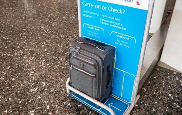 Типичный калибратор багажа в аэропорту для соблюдения рекомендованных габаритов. /Фото: cdn.thewirecutter.com