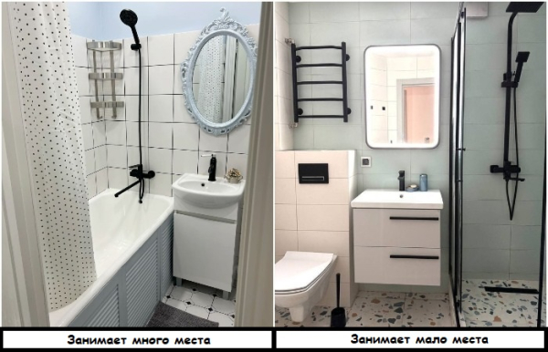 Подвесная тумба выглядит легче