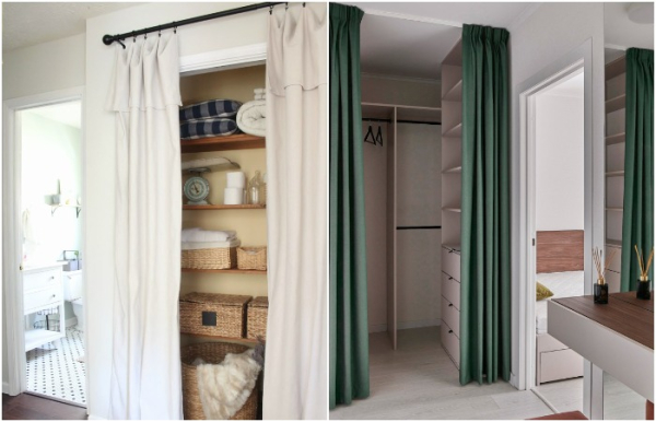 Шторы могут быть яркими или нейтральными