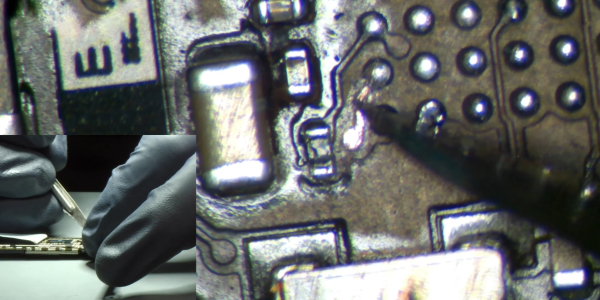 Встановлення перемички на платі iPhone Самостоятельный ремонт техники: установка перемычки на плате iPhone